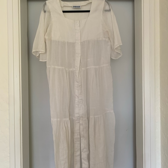 White Button Front Maxi - Picture 3 of 7